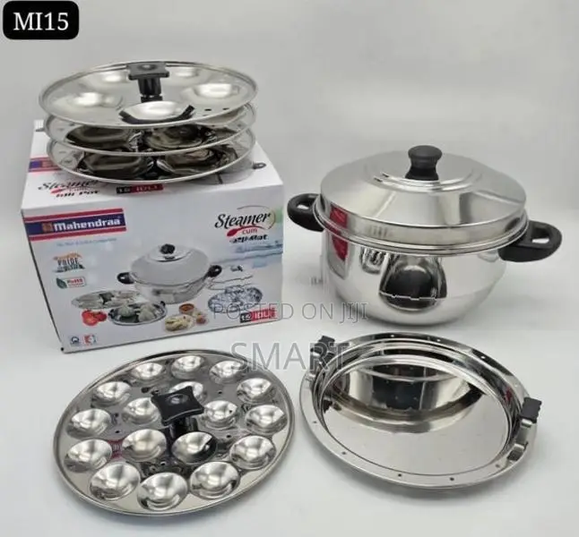 Mahendra 15 Coops Idly Pot with Steamer