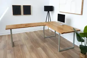 Melamine L Shaped Work Station Table
