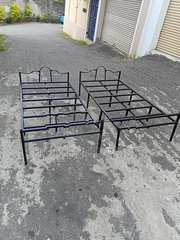 Steel single beds 6×3