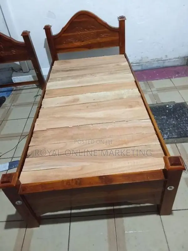 Teak Double Arch Bed (72-48) (B-2)