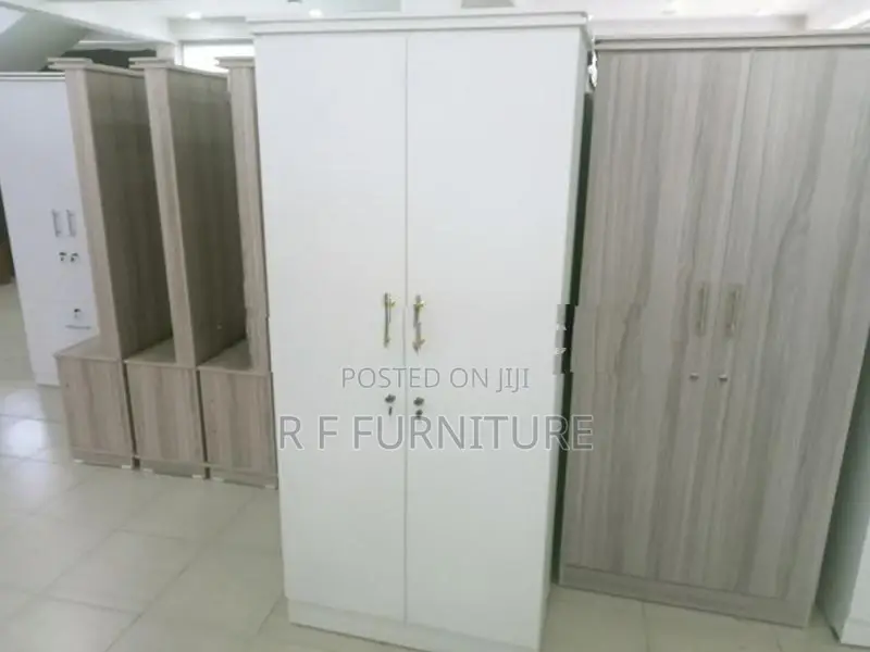 Melamine White 2 Door Cupboard