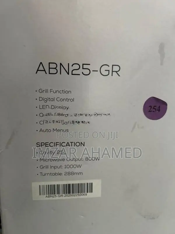 Abans Microwave Oven 25 L with Grill
