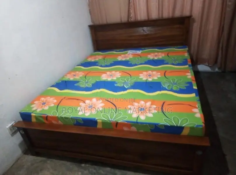 6 by 5 (Qeen Size ) Box Bed with Double Layer Mattress (72-36) (B-2)
