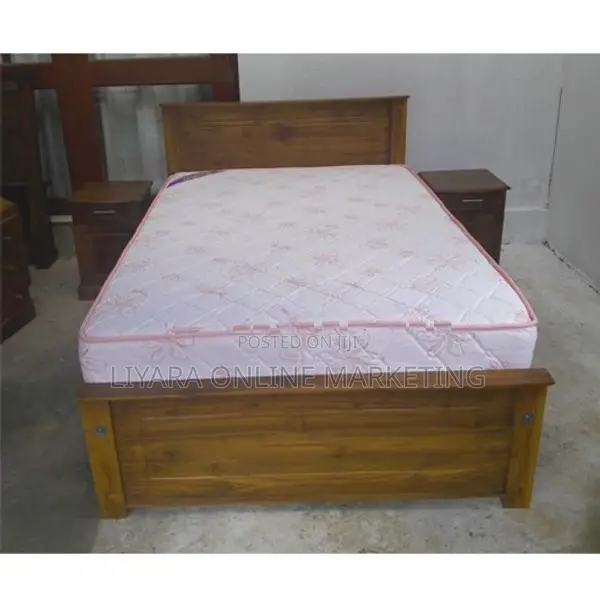 New Teak Box Bed With Spring Mattress