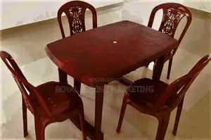 Plastic Dining Table with 4 Chairs (L-2)