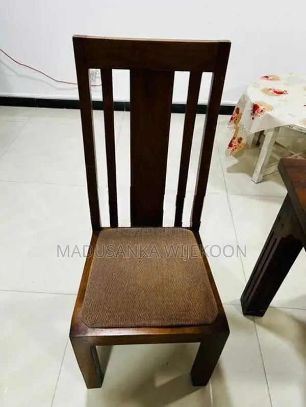 Teak Dining Table Set 6 Chairs