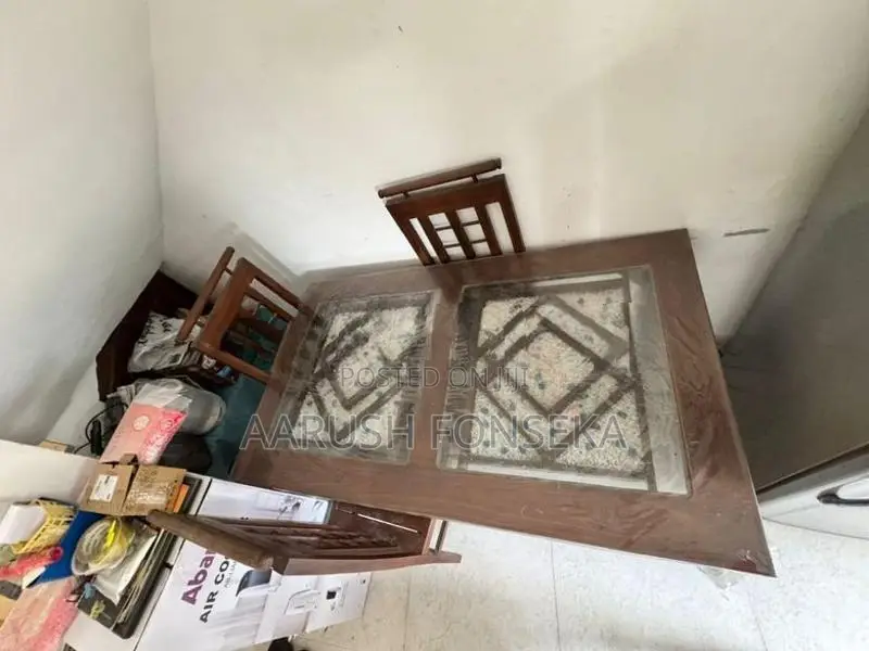 Wooden Dining Table with 4 Chairs
