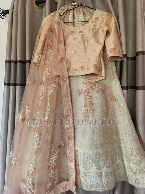 Ivory Embroidered Lehenga Set