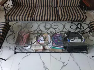 Iron Sofa Set with Coffee Table
