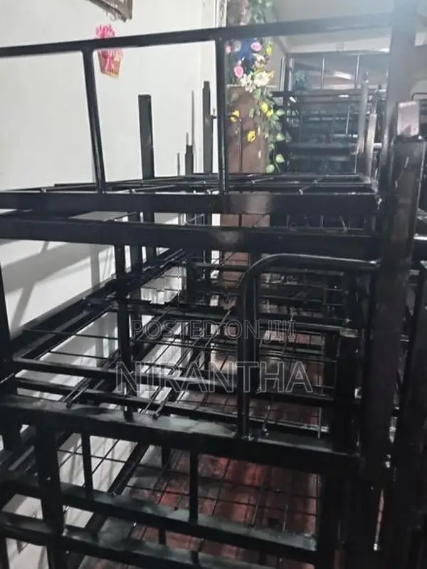 STEEL BUNKER BED HAVY ඝනකමවැඩි BUNK