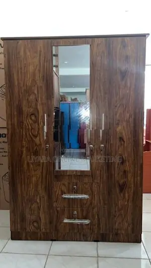 Melamine 3d Wardrobe With Mirror..