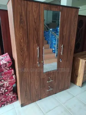 Melamine 3d Wardrobe With Mirror..
