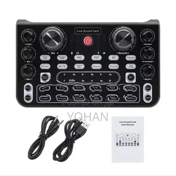 X60 Sound Card English Version Professional Cards Audio Mixer