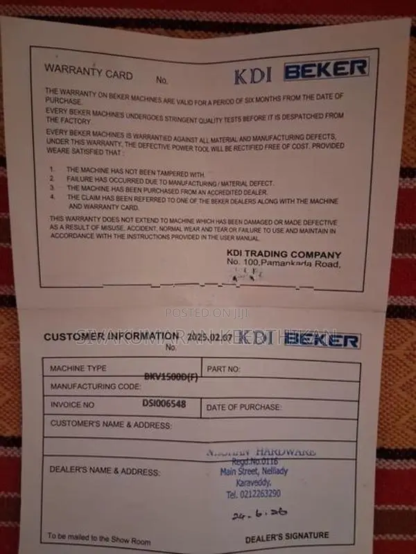 Brand New 2HP BEKER Water Pump