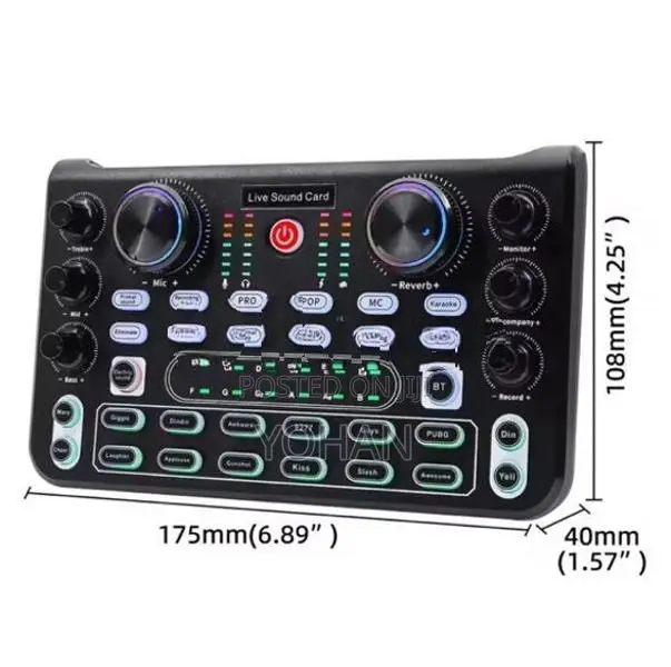 X60 Sound Card English Version Professional Cards Audio Mixer