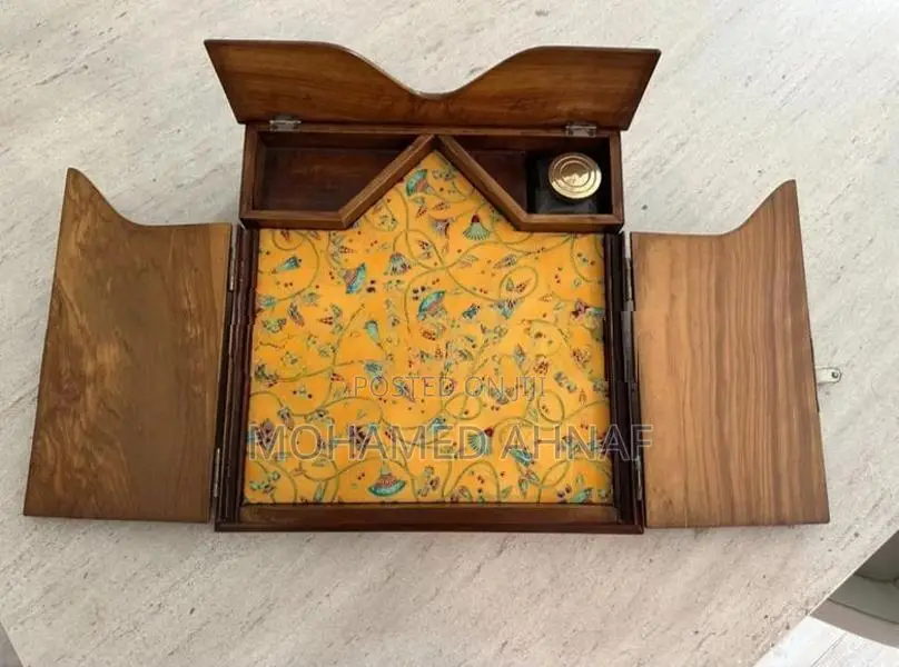 Antique Victorian Rosewood Travelling Writing Slope / Box