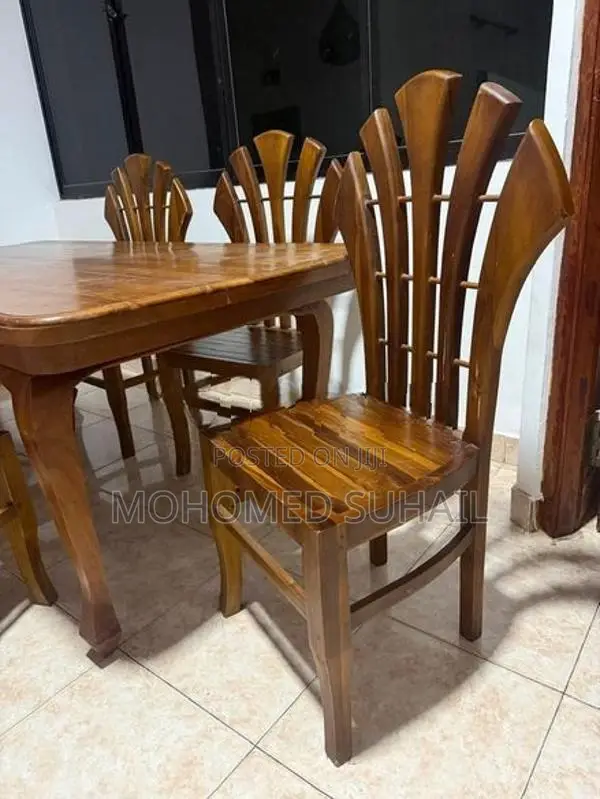 Teak Dining Table With 06 Chairs