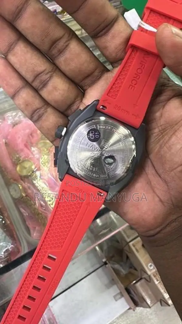 excellent naviforce red with black themed