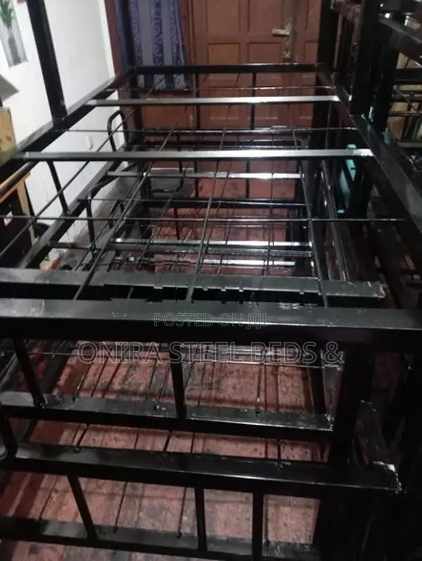 STE Bunker ඝණකම වැඩි තට්ටු දෙකේ යකඩ ඇදන් Bunk