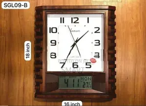 SIDDHARTH WALL CLOCK ELECTRO CALENDER ( 18 INCH x 16 )- SGL-09