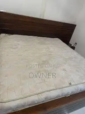 Teak Bed with Spring Mattress