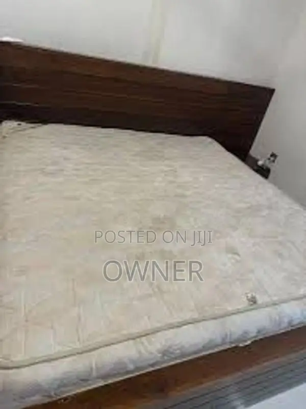 Teak Bed with Spring Mattress