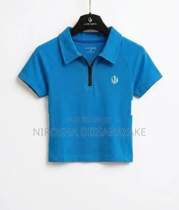 Half Zipper T Shirt