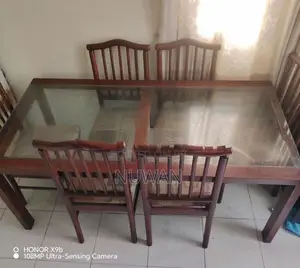 Teak table with 6 chairs