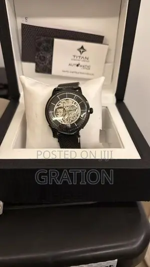 Titan Mechanical Automatic Black Dial
