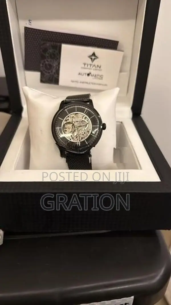 Titan Mechanical Automatic Black Dial