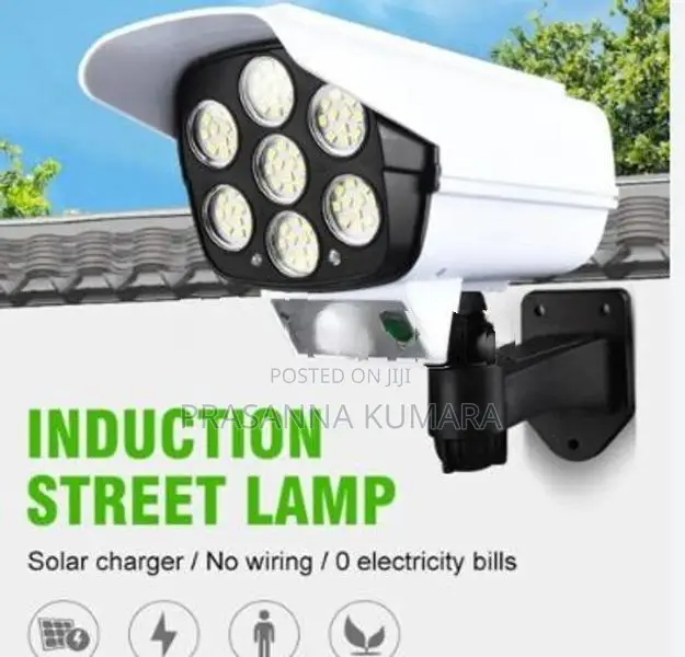 Solar Light Motion Sensor Security Dummy Camera Lamp