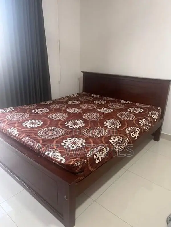 Sale – Teak Bed + 8” Arpico Spring Mattress