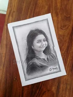 Pencil Portrait - Hand Drawn Signed