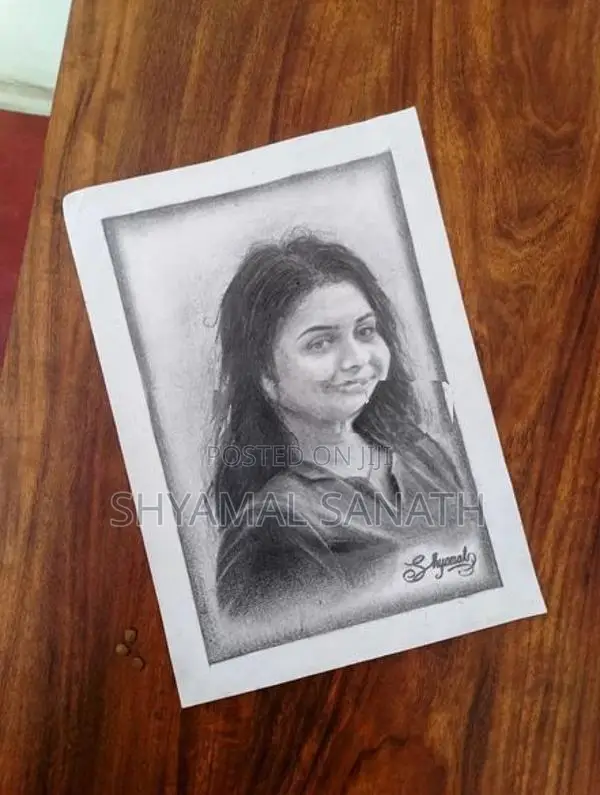 Pencil Portrait - Hand Drawn Signed