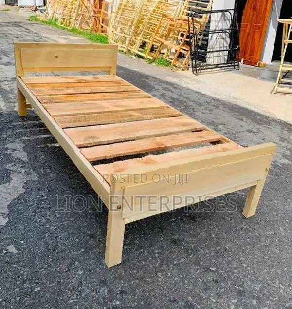 Single wooden beds