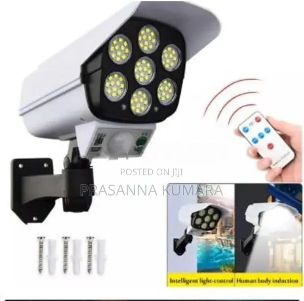 Solar Light Motion Sensor Security Dummy Camera Lamp