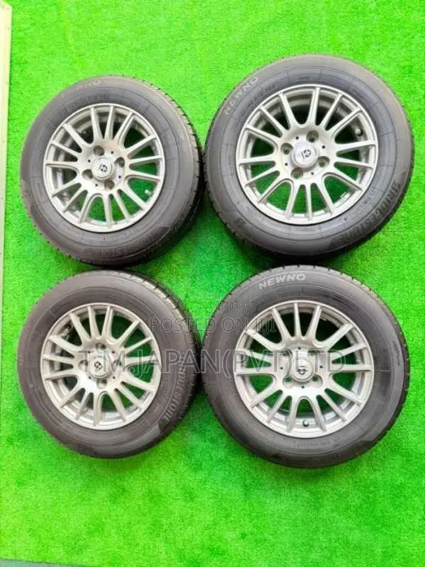 145-80-13 Tires with Alloy Wheels Set 13 Inch 4 Studs,100 PCD for All