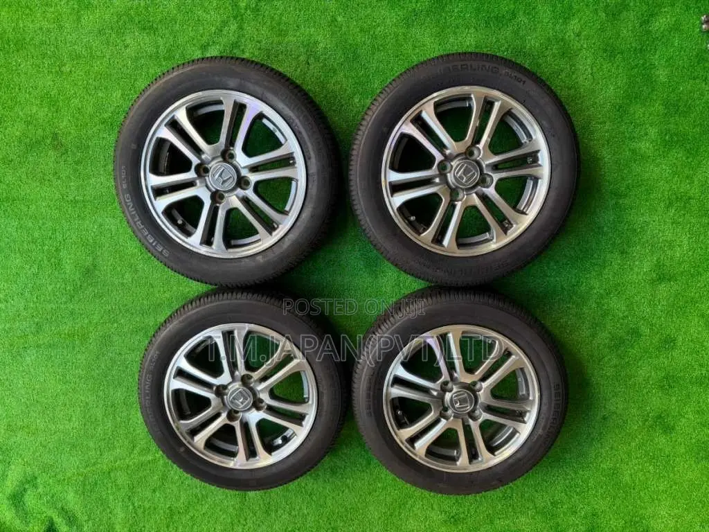 155-65-14 Tires with Alloy Wheels Set 14 Inch 4 Studs, 100 PCD for All