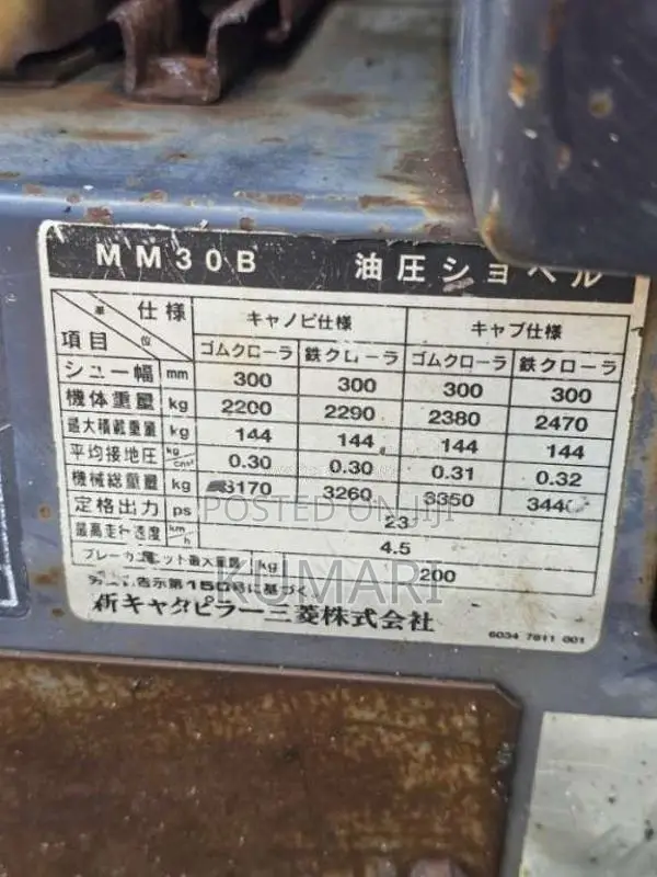 Mitsubishi MM30B 2017 Heavy-Duty (Used)