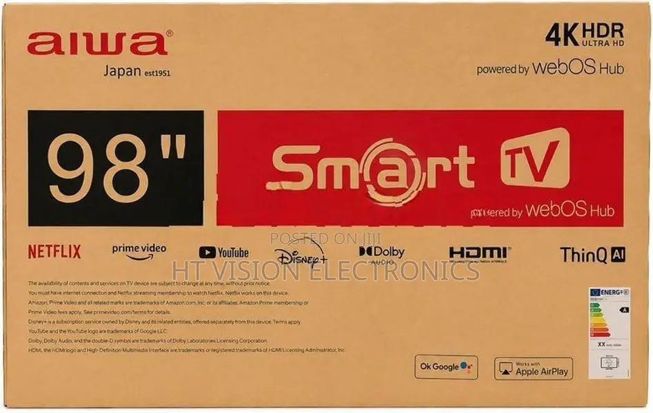 AIWA 98" Web OS UHD Smart 4K TV