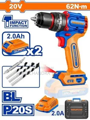 Wadfow Cordless Drill 13mm 20V 62Nm