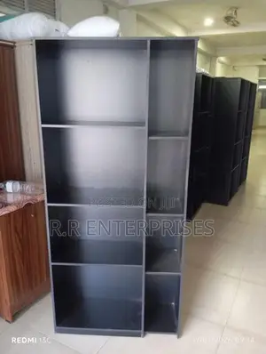 Black Melamine book cupboard .