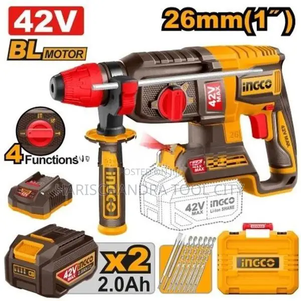 Ingco Cordless Rotary Hammer 26mm 42V