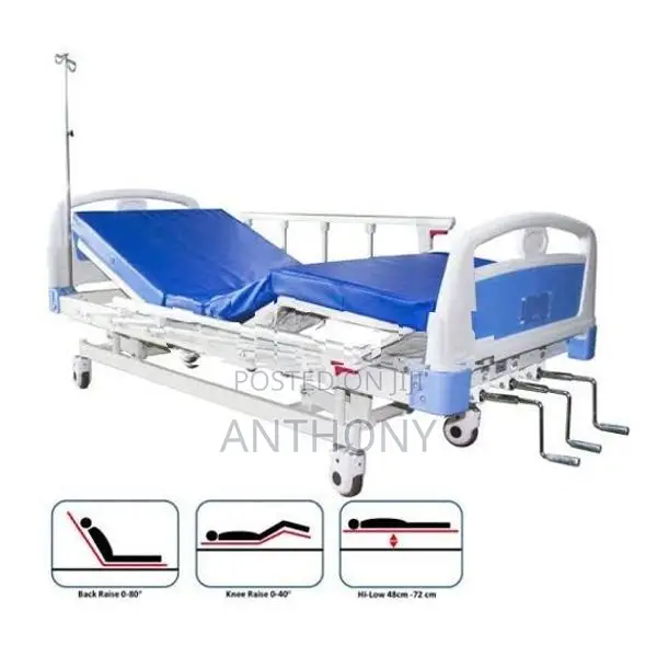 3 FUNCTION ICU BED -MANUAL WITH MATRESS