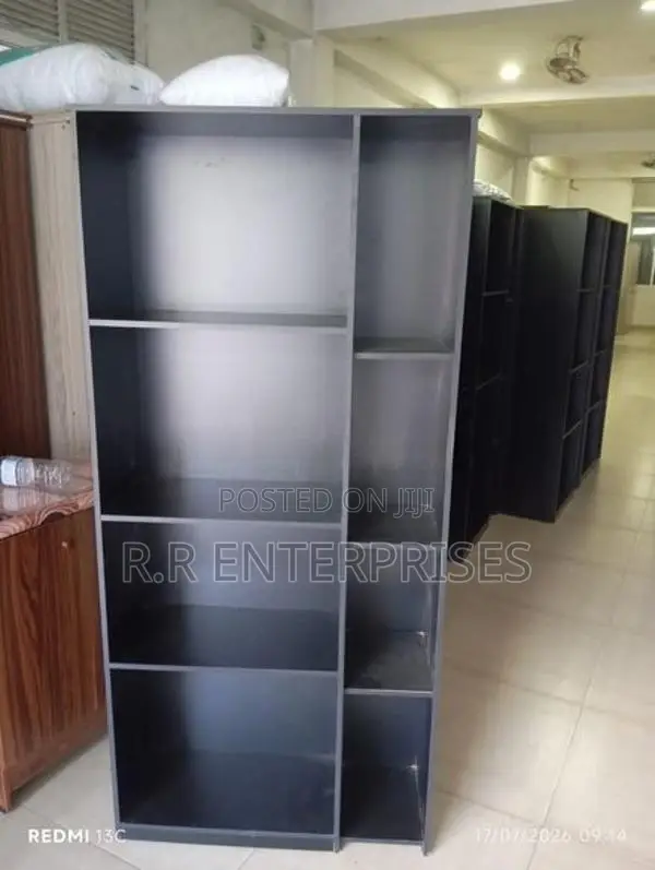 Black Melamine book cupboard .