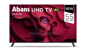 New 55" ABANS Smart Android 4K UHD Frameless LED TV