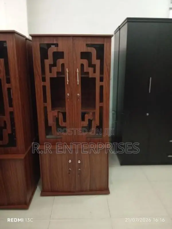 New 2 Door Melamine Display Cupboard