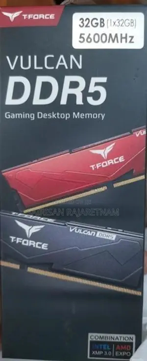 TEAM TFORCE VULCANα (Alpha) 32GB 5600MHZ DDR5 - AMD FLBD532G5600HC36B0