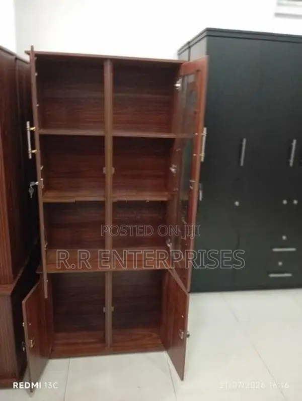 New 2 Door Melamine Display Cupboard
