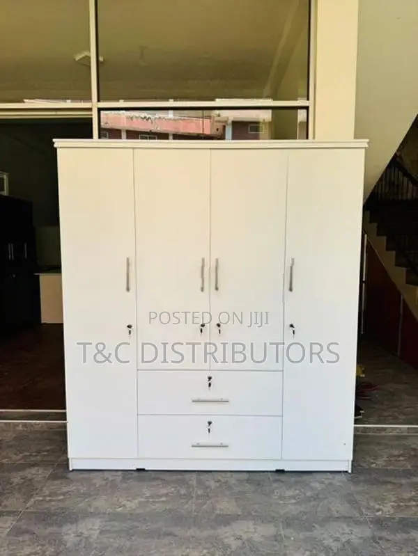 Melamaine 4 Door Wardrobe